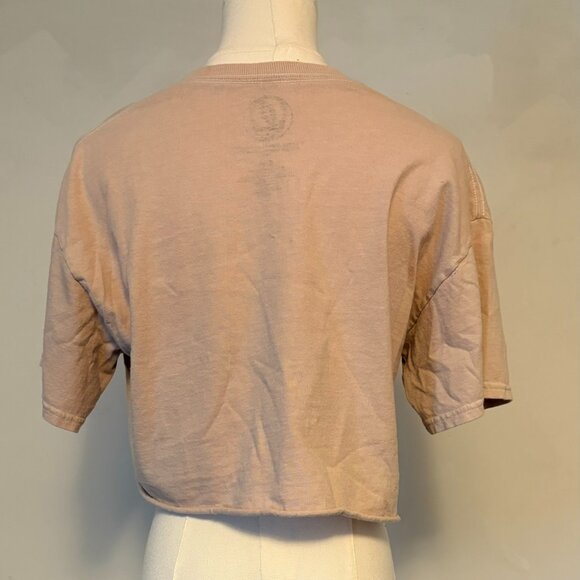 Grateful Dead Pink Womens Sz S/M (Tour 1976)Cropped Vintage Look Tee - Picture 3 of 7